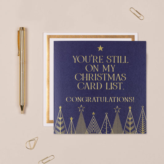 Christmas List Card