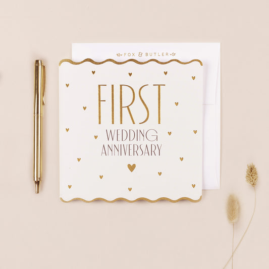 First Anniversary Card