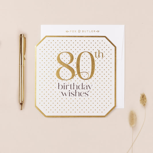 80th Birthday Card