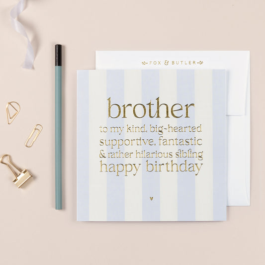 Brother Birthday Card