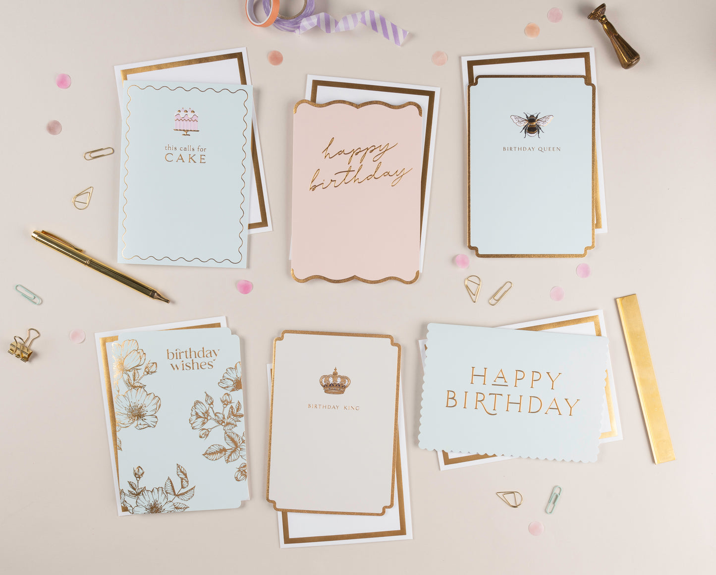 Set of 6 Birthday Card Bundle