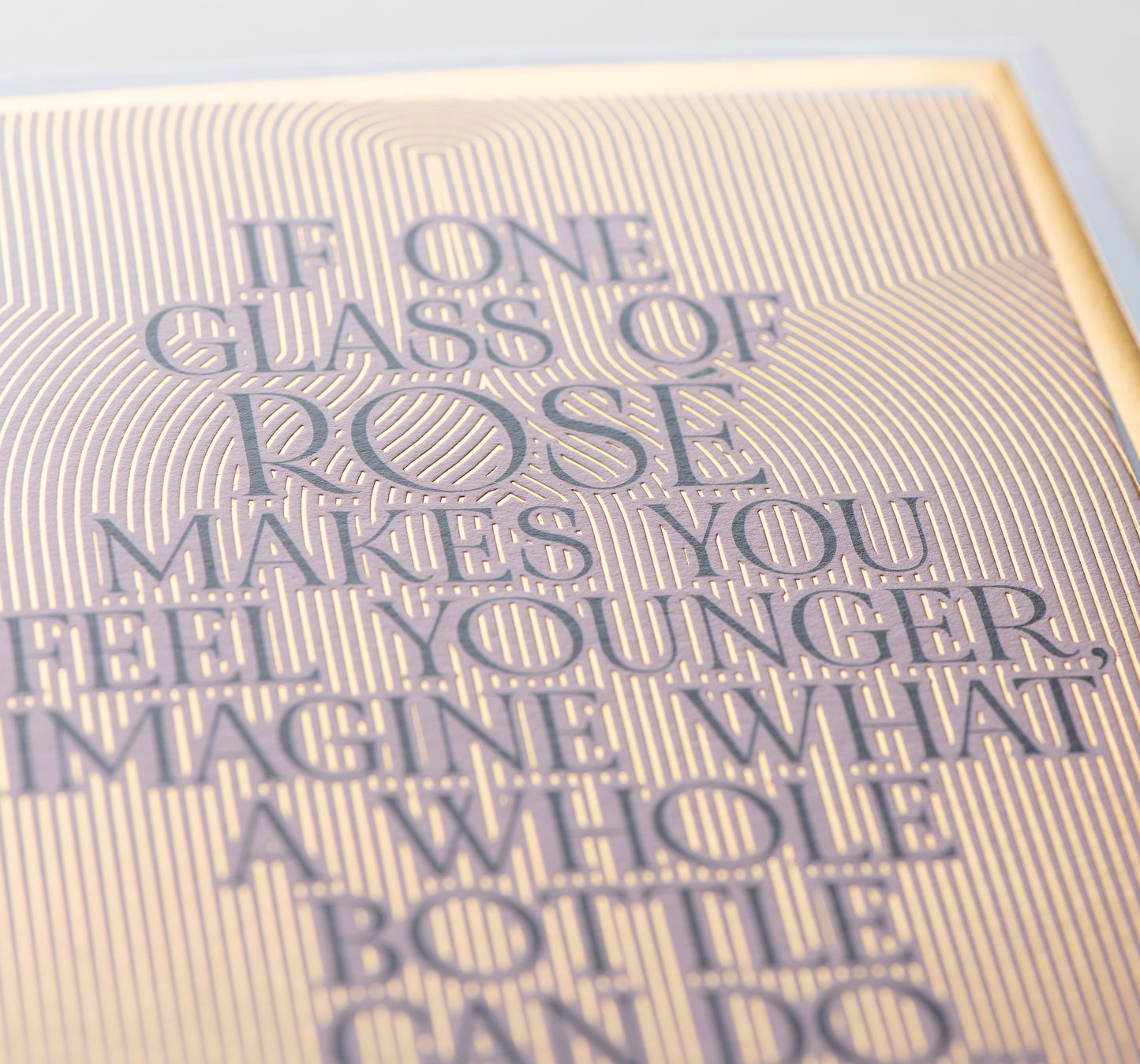 Glass of Rose Card