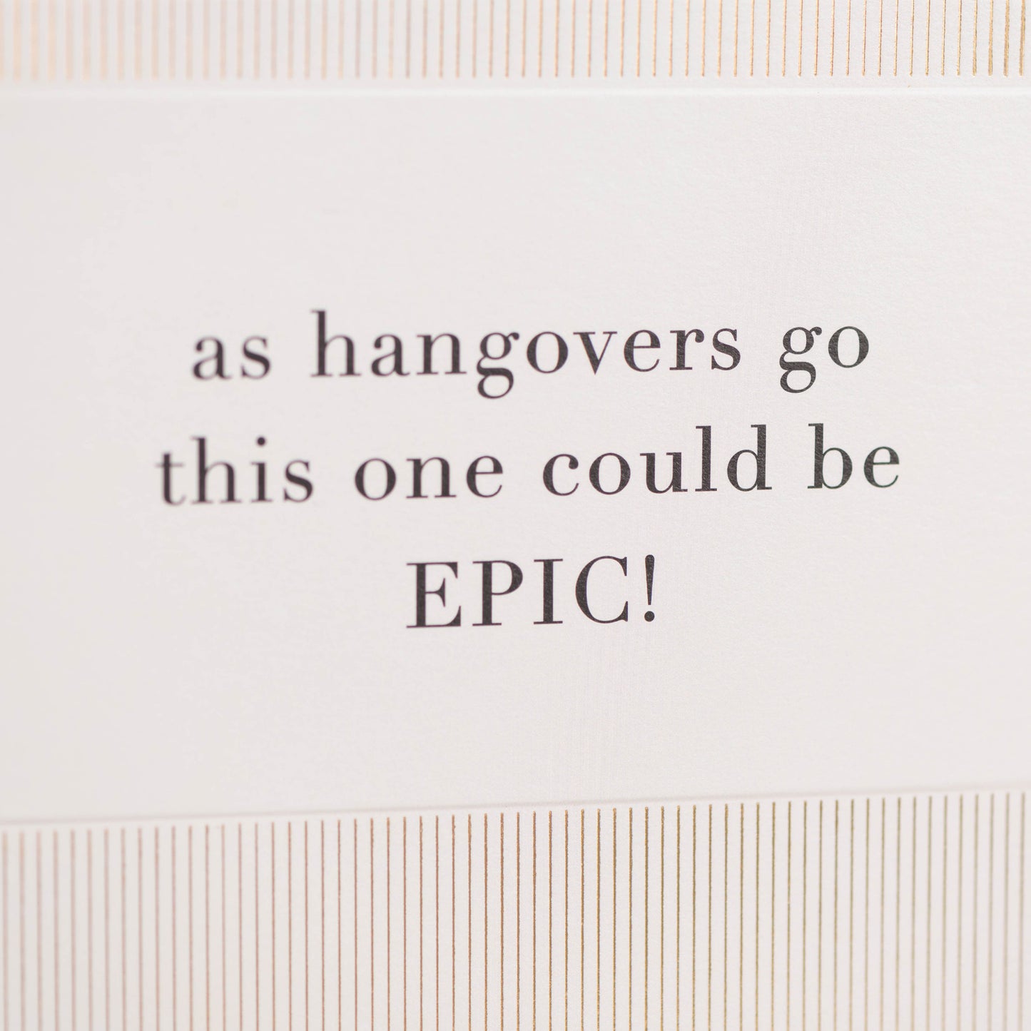 Hangovers Card