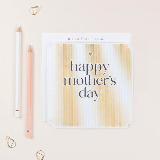 Foil Stripe Mother's Day Card